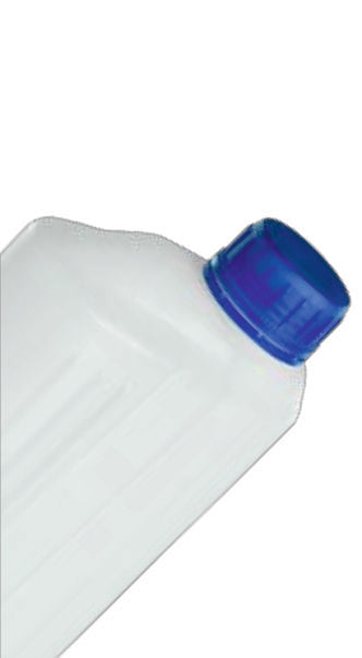 Bouteille en plastique ovale