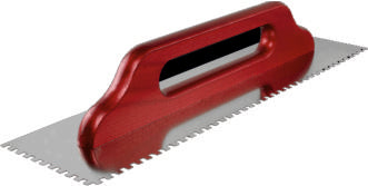 Truelle lisse extra longue dentée