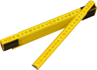 Mètre pliant en bois, 2 m