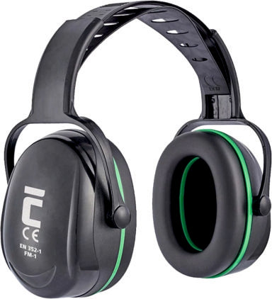 Casque antibruit FM-1 noir-vert