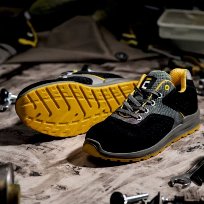 Chaussures basses GRIMMA S1 MF SR low noir/jaune