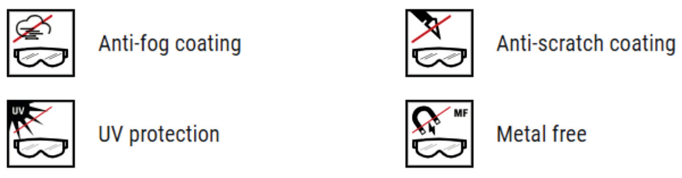 Lunettes de protection TRYON PC, AS AF