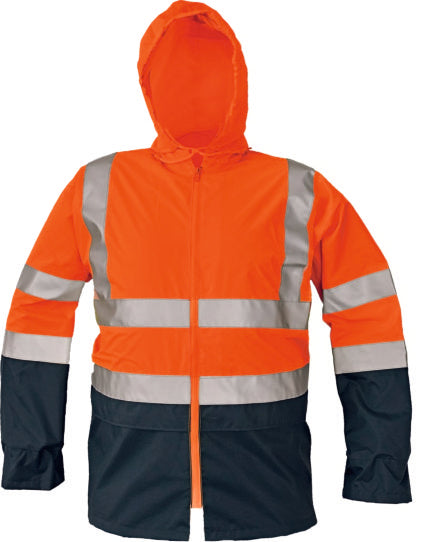 Veste anti-pluie EPPING HV orange/bleu marine