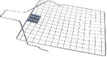 Grille de rétention en métal
