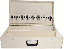 Coffret à outils de peintre en bois