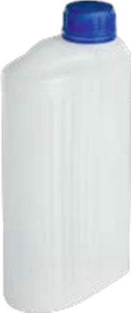 Bouteille en plastique ovale