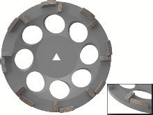 ACCESSOIRES POUR PONCEUSE BS-310- EL - BS-310-420-6SB PLATEAU DIAMANTÉ