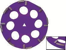 ACCESSOIRES POUR PONCEUSE BS-310- EL - BS-310-420-6MB PLATEAU DIAMANTÉ