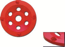 ACCESSOIRES POUR PONCEUSES - AT-PCD-127-RED PLATEAU DIAMANTÉ PCD