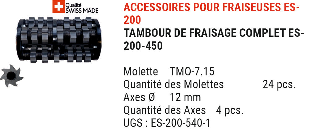 Fraiseuse de sols AirTec EUROSPRINT ES-200 et ES- 200-B