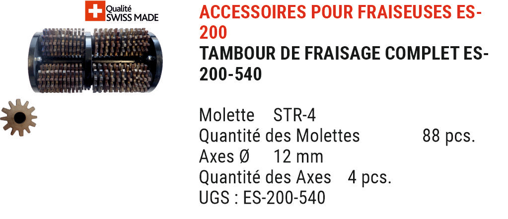 Fraiseuse de sols AirTec EUROSPRINT ES-200 et ES- 200-B