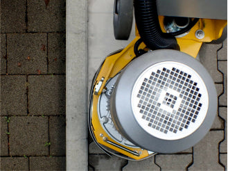 Ponçeuse de sols AirTec BS-340-EL avec tête pivotante pour l´usinage des bords