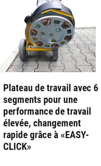 Ponçeuse de sols AirTec BS-340-EL avec tête pivotante pour l´usinage des bords