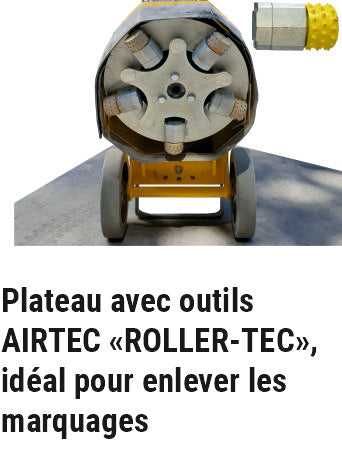 Ponçeuse de sols AirTec BS-340-EL avec tête pivotante pour l´usinage des bords