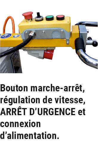 Ponçeuse de sols AirTec BS-340-EL avec tête pivotante pour l´usinage des bords