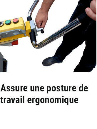 Ponçeuse de sols AirTec BS-340-EL avec tête pivotante pour l´usinage des bords