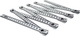 Mètre pliant en plastique, 2 m