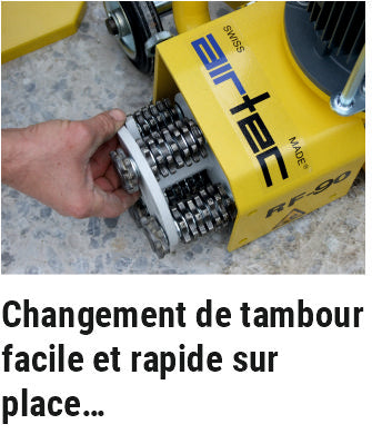 Fraiseuse de sols AirTec FRAISEUSE DE BORDS RF-90- EL