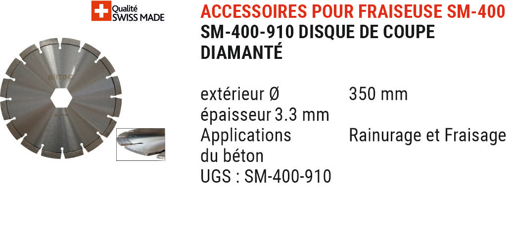 Fraiseuse et coupeuse de sols AirTec SHAVE-MASTER SM-400