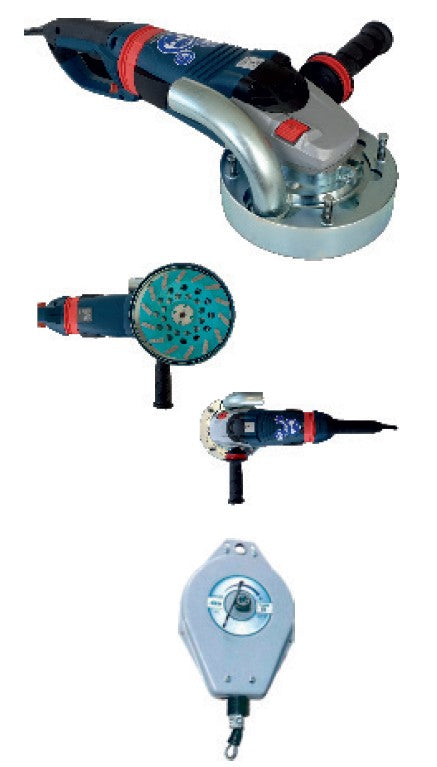 Ponçeuse de béton et rénovation AirTec BS-180-EL- 045-1