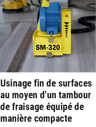 Fraiseuse et coupeuse de sols AirTec SHAVE-MASTER SM-320