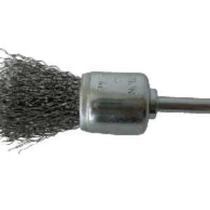 Brosse métallique à bouts ondulés