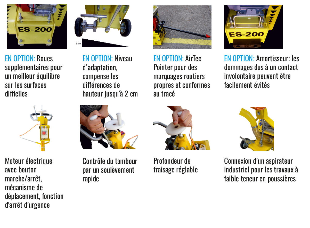 Fraiseuse de sols AirTec EUROSPRINT ES-200 et ES- 200-B - Image 2