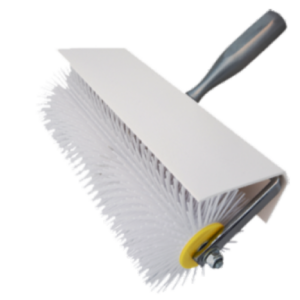 Rouleau de ventilation à pointes avec protection anti-éclaboussures