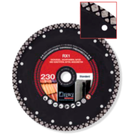 RX-1: le disque diamanté idéal pour la coupe de briques et de tuiles !