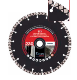 SX-1 : longue durée de vie grâce à des segments diamantés robustes !