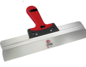 Spatule pour sols et façades avec manche en aluminium, poignée souple