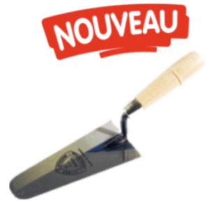 Truelle de maçon aux côtés droits