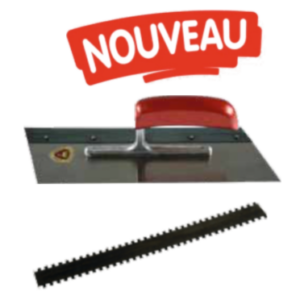 Truelle à sol avec fixation pour dents en option