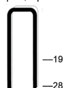 Agrafes K5562CD (pointes divergentes)