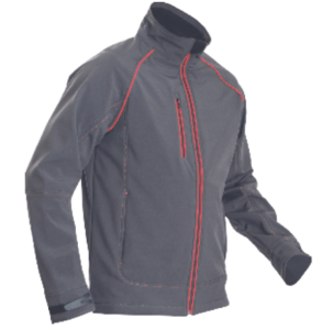 Veste softshell REUSEL anthracite/rouge